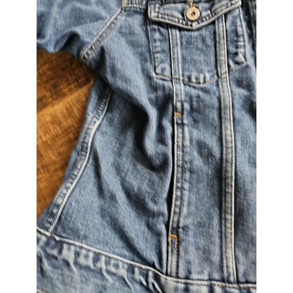 EDDIE BAUER WOMENS DARK BLUE JEAN DENIM JACKET SMALL 100% COTTON VTG - Picture 6 of 14